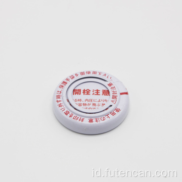 Tutup tekan jari logam